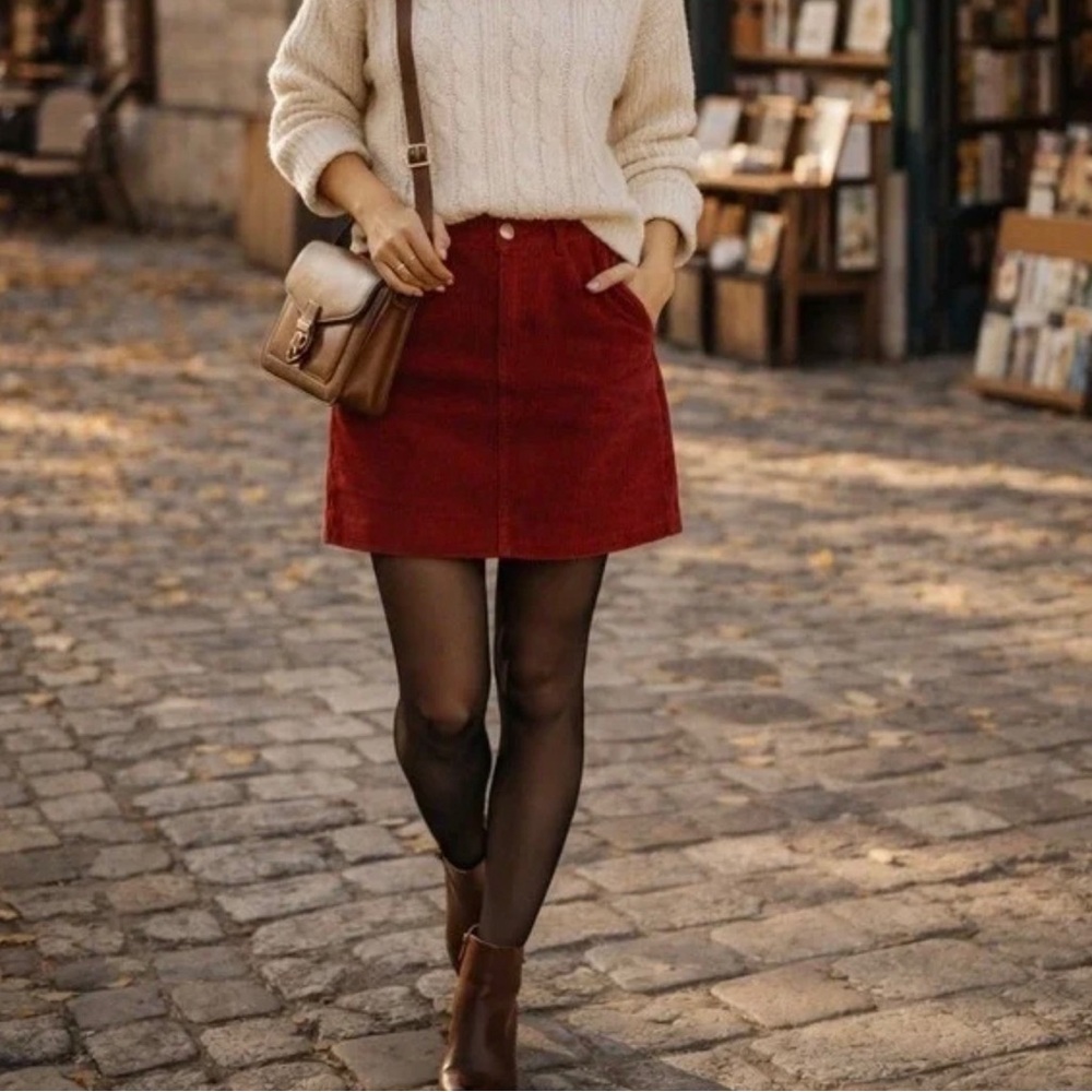 Corduroy Skirt